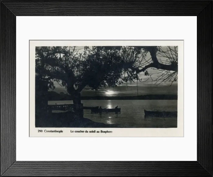 Framed Print : Istanbul, Turkey - Setting sun over the Bosphorus Framed Print : Istanbul, Turkey - Setting sun over the Bosphorus