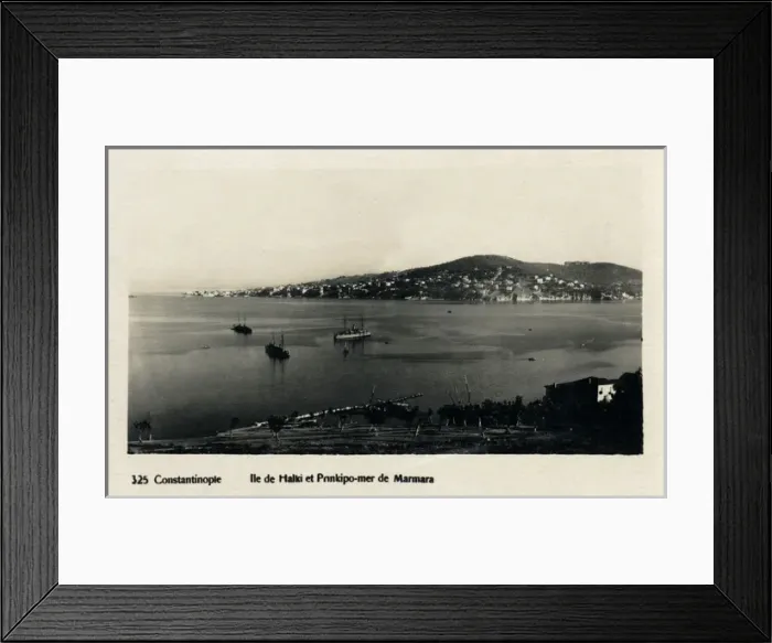 Framed Print : Istanbul, Turkey - View of Buyukada from Heybeliada Framed Print : Istanbul, Turkey - View of Buyukada from Heybeliada
