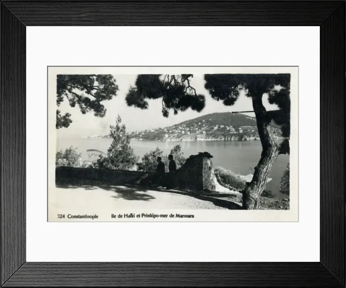Framed Print : Istanbul, Turkey - View of Buyukada from Heybeliada Framed Print : Istanbul, Turkey - View of Buyukada from Heybeliada