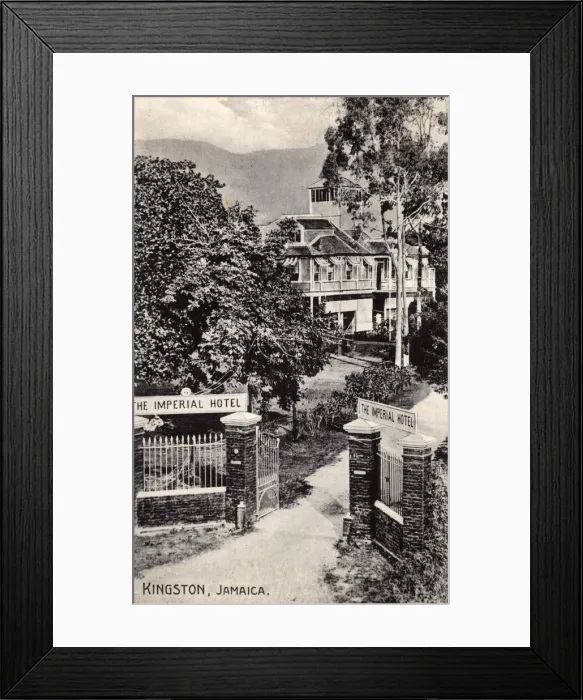 Framed Print : Jamiaca, West Indies - The Imperial Hotel, Kingston Framed Print : Jamiaca, West Indies - The Imperial Hotel, Kingston