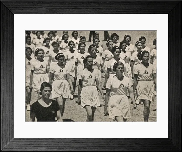 Framed Print : Women Athletes parading, Turkey Framed Print : Women Athletes parading, Turkey