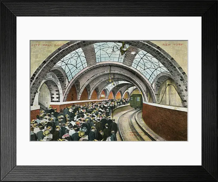 Framed Print : City Hall Loop Station, New York, USA Framed Print : City Hall Loop Station, New York, USA