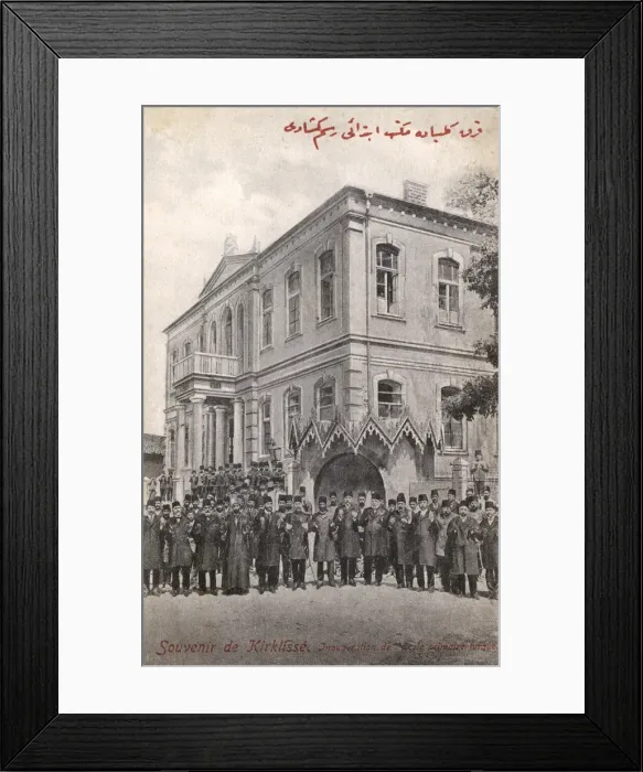Framed Print : Opening of First School at Kirklareli, Turkey Framed Print : Opening of First School at Kirklareli, Turkey