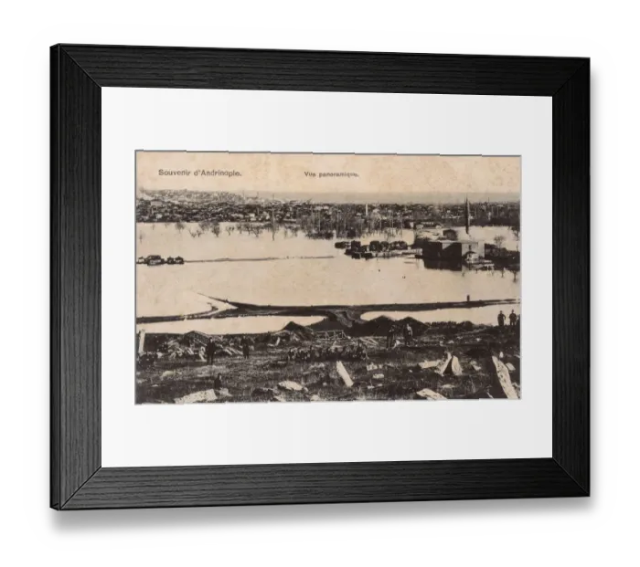 Framed Print : Panoramic view of the flooding at Edirne, Turkey Framed Print : Panoramic view of the flooding at Edirne, Turkey