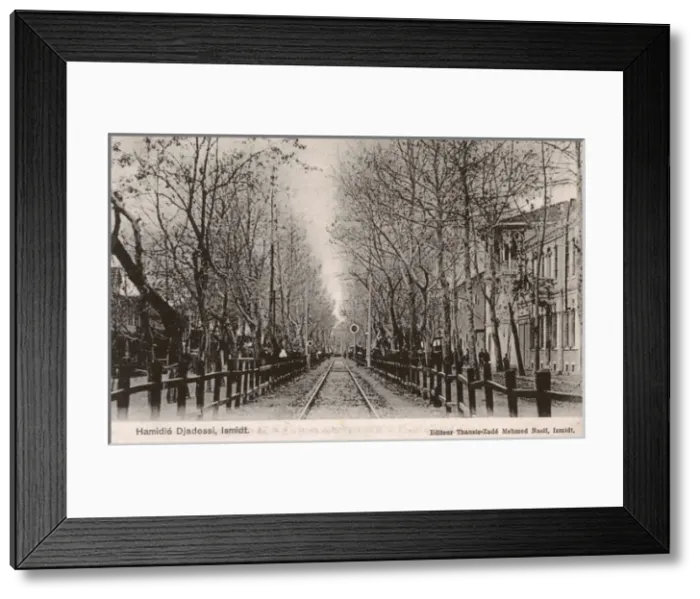 Framed Print : Hamidiye Avenue - Izmit, Turkey - Railway