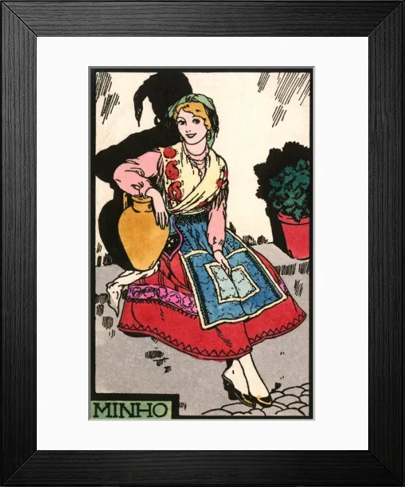 Framed Print : Portugal - Pretty girl from Minho Region Framed Print : Portugal - Pretty girl from Minho Region