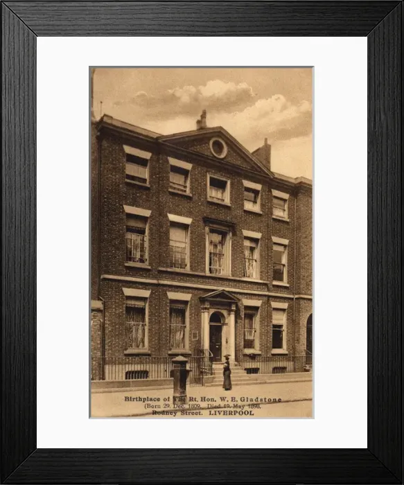 Framed Print : Birthplace of William Ewart Gladstone Framed Print : Birthplace of William Ewart Gladstone