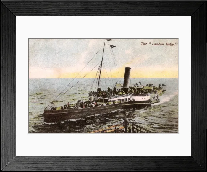 Framed Print : The London Belle - Ferry from Woolwich to Eastern Ports Framed Print : The London Belle - Ferry from Woolwich to Eastern Ports