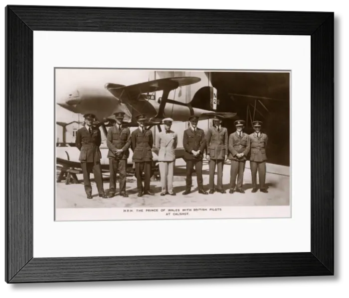 Framed Print : Edward, Prince of Wales - Calshot - Schneider Trophy Framed Print : Edward, Prince of Wales - Calshot - Schneider Trophy