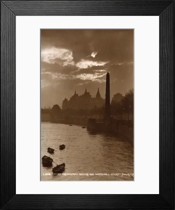 Framed Print : Cleopatras Needle and Whitehall Court, London Framed Print : Cleopatras Needle and Whitehall Court, London