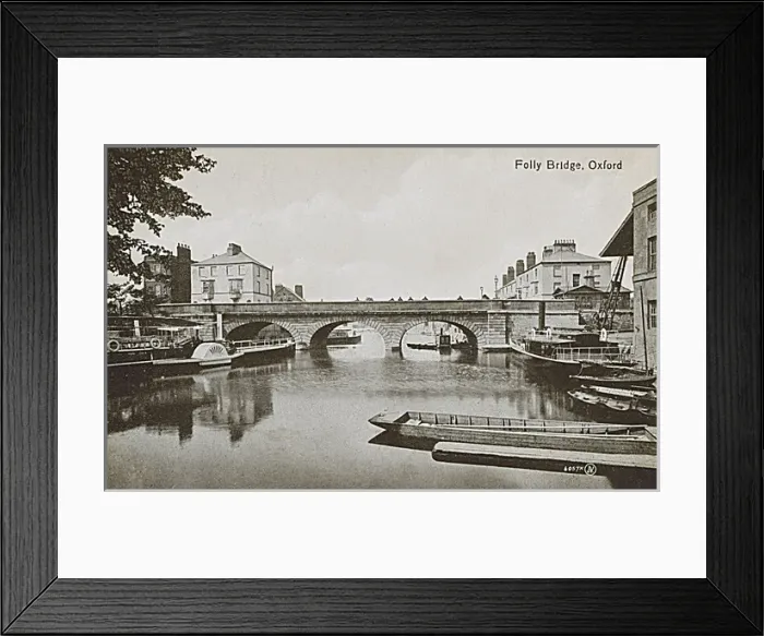 Framed Print : Folly Bridge, Oxford -over the River Thames Framed Print : Folly Bridge, Oxford -over the River Thames