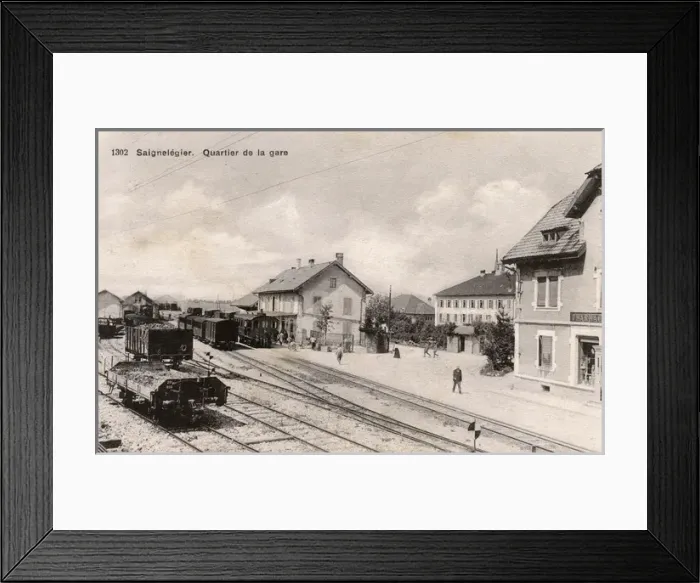 Framed Print : Salgneleglier, Switzerland - The Railway Station Framed Print : Salgneleglier, Switzerland - The Railway Station