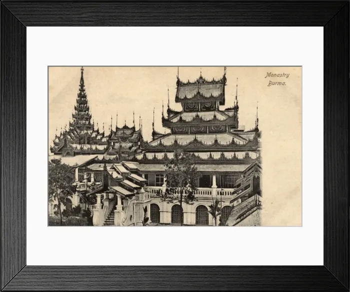 Framed Print : Shwe Inbin Monastery, Mandalay, Myanmar Framed Print : Shwe Inbin Monastery, Mandalay, Myanmar