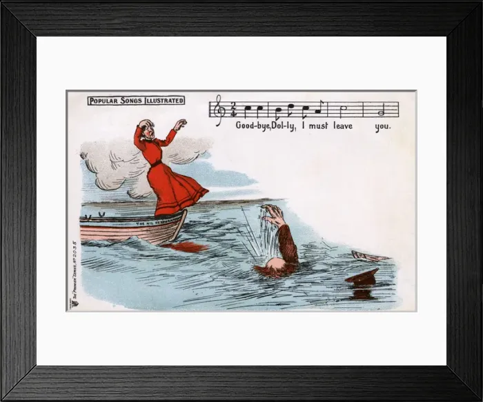 Framed Print : Popular song Goodbye Dolly Framed Print : Popular song Goodbye Dolly