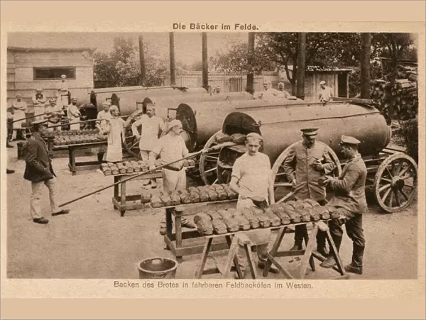 WWI - Mobile German Field Bakery - Western Front