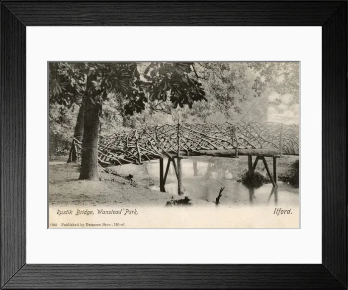 Framed Print : Rustik Bridge - Wanstead Park, London Framed Print : Rustik Bridge - Wanstead Park, London