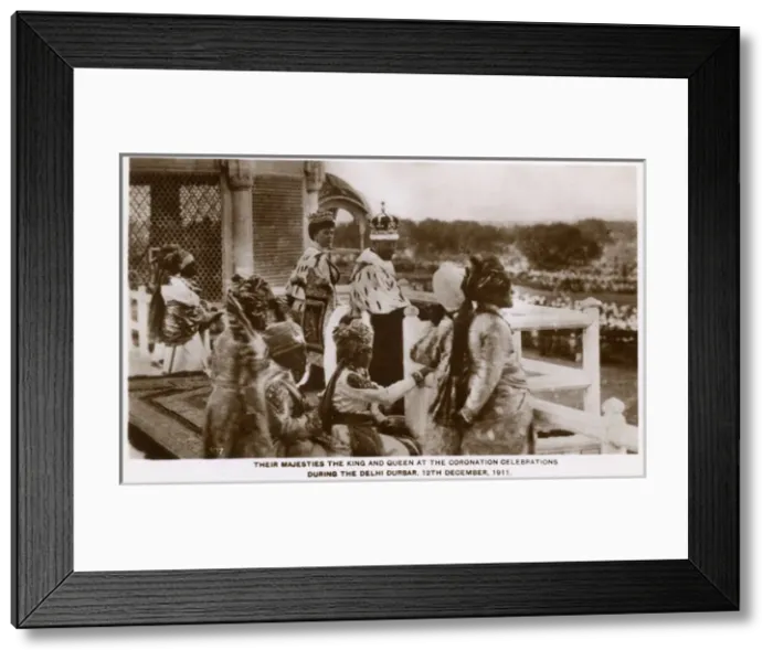 Framed Print : Delhi Durbar - King George V and Queen Mary Framed Print : Delhi Durbar - King George V and Queen Mary