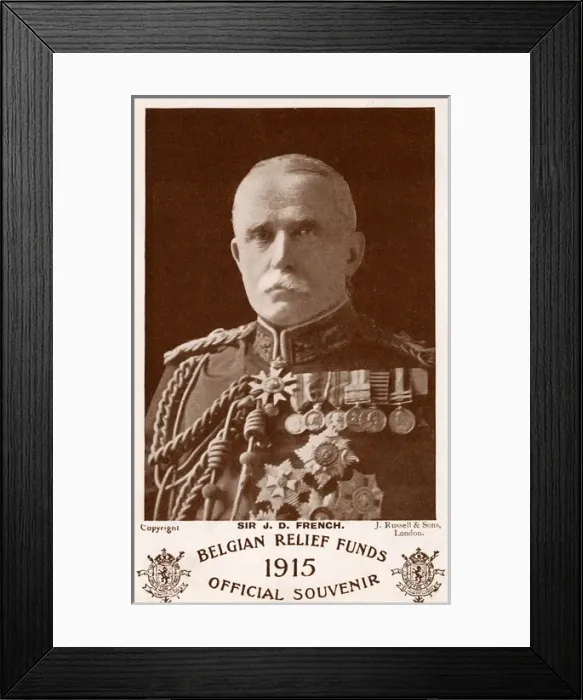 Framed Print : Sir John Denton French - WWI - Belgian Relief Funds Framed Print : Sir John Denton French - WWI - Belgian Relief Funds