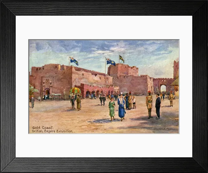 Framed Print : Gold Coast Pavilion - British Empire Exhibition Framed Print : Gold Coast Pavilion - British Empire Exhibition
