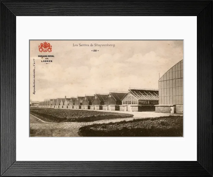 Framed Print : Laeken, Belgium - A long row of Greenhouses Framed Print : Laeken, Belgium - A long row of Greenhouses