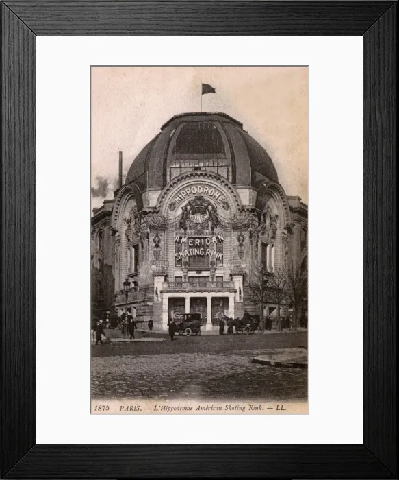 Framed Print : The Hippodrome - The American Skating Rink - Paris, France Framed Print : The Hippodrome - The American Skating Rink - Paris, France