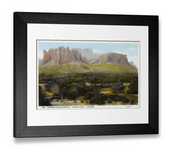 Framed Print : Superstitution Mountain - Apache Trail - Arizona, USA Framed Print : Superstitution Mountain - Apache Trail - Arizona, USA