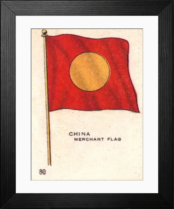 Framed Print : China - Merchant Flag Framed Print : China - Merchant Flag