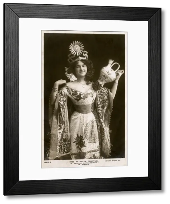 Framed Print : Kathleen Courtney as Princess Badroulboudoir in Aladdin Framed Print : Kathleen Courtney as Princess Badroulboudoir in Aladdin