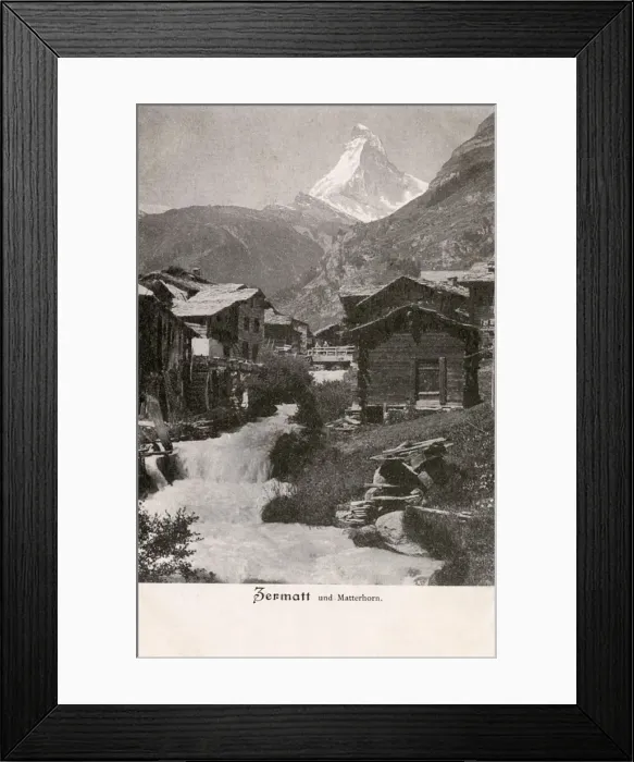 Framed Print : Zermatt and Matterhorn, Switzerland Framed Print : Zermatt and Matterhorn, Switzerland