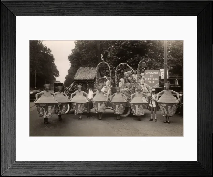 Framed Print : Norwich - Carnival - Seven Women as Portland Vase - Wedgwood Framed Print : Norwich - Carnival - Seven Women as Portland Vase - Wedgwood