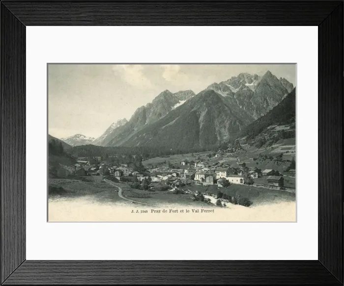 Framed Print : Praz de Fort and the Val Ferret Framed Print : Praz de Fort and the Val Ferret