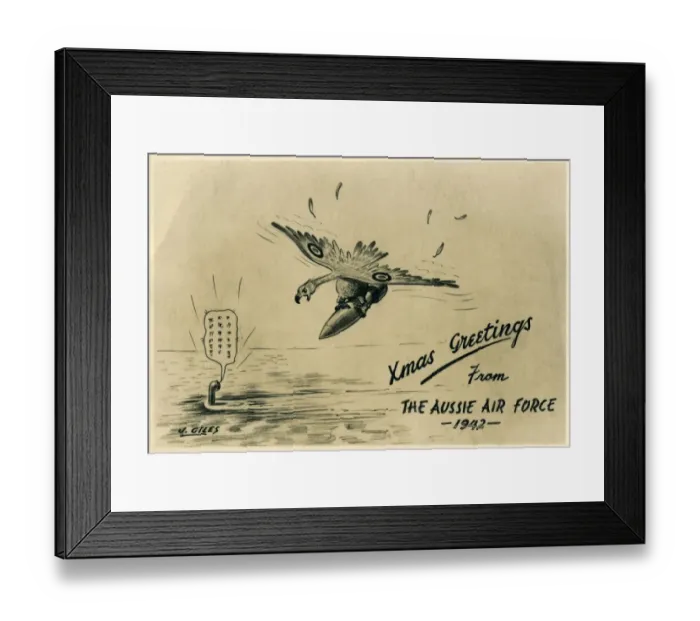 Framed Print : Christmas Greetings from The Australian Airforce Framed Print : Christmas Greetings from The Australian Airforce