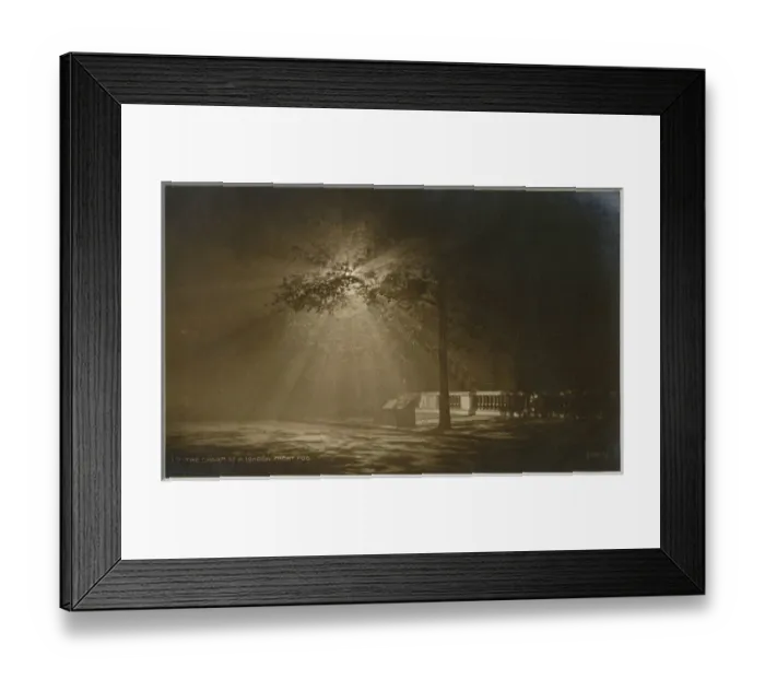 Framed Print : The Charm of a London Night Fog Framed Print : The Charm of a London Night Fog