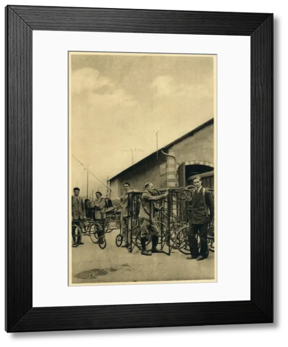 Framed Print : Invalid Carriages - Tringlets - Lourdes, France Framed Print : Invalid Carriages - Tringlets - Lourdes, France