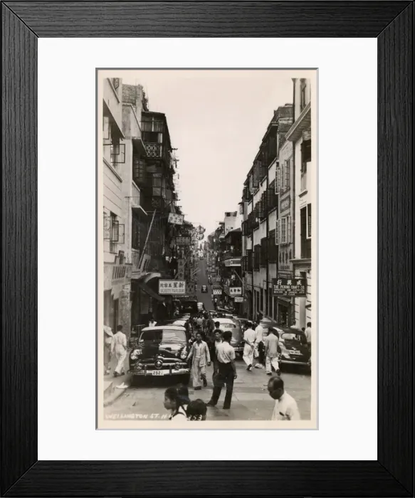 Framed Print : Hong Kong, China - Wellington Street Framed Print : Hong Kong, China - Wellington Street