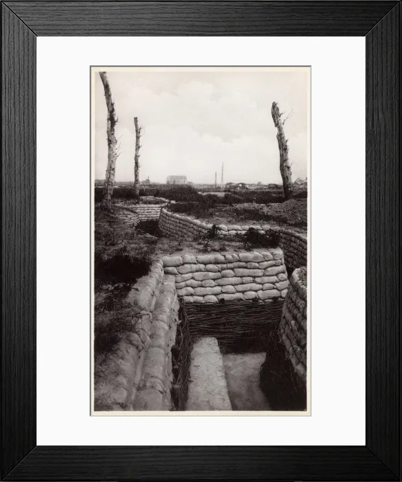 Framed Print : Trenches at Nieuport, Belgium Framed Print : Trenches at Nieuport, Belgium