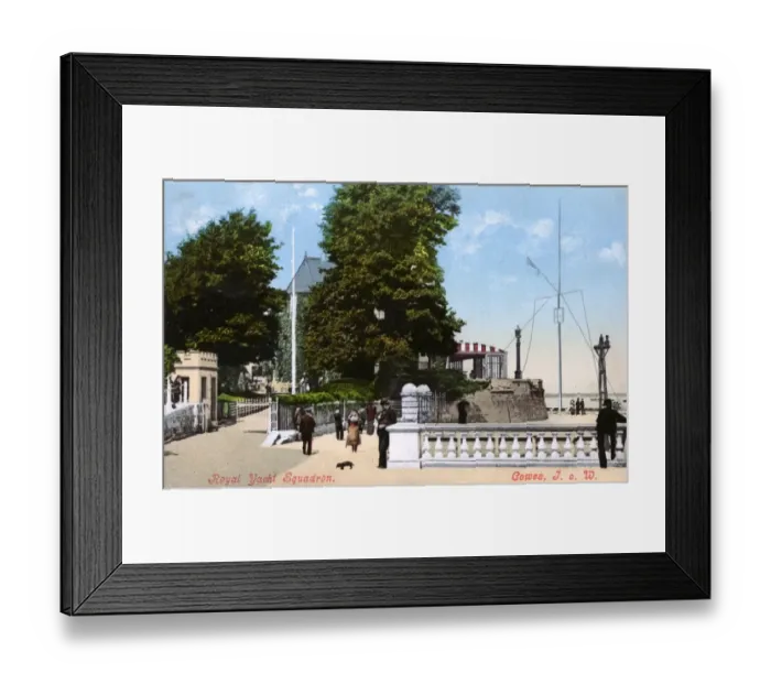 Framed Print : Entrance to The Royal Yacht Squadron at Cowes, Isle of Wight Framed Print : Entrance to The Royal Yacht Squadron at Cowes, Isle of Wight