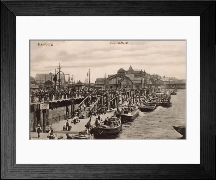 Framed Print : The Central Market, Hamburg, Germany Framed Print : The Central Market, Hamburg, Germany