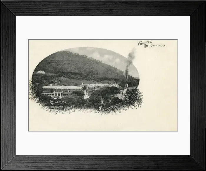 Framed Print : The Homestead - Hot Springs, Bath County, Virginia, USA Framed Print : The Homestead - Hot Springs, Bath County, Virginia, USA