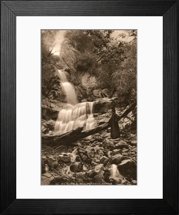 Framed Print : Waterfalls at Mesopotamos, Cyprus Framed Print : Waterfalls at Mesopotamos, Cyprus
