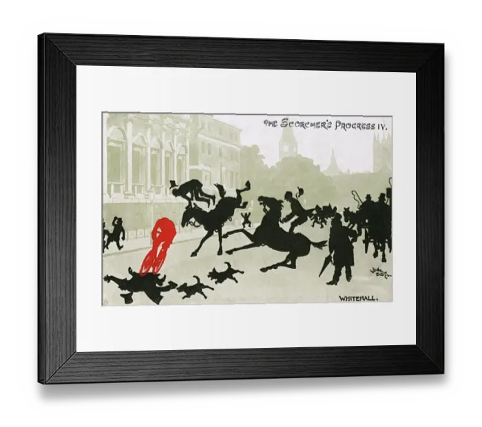 Framed Print : Scorchers Progress - Whitehall - Errant city cyclist Framed Print : Scorchers Progress - Whitehall - Errant city cyclist