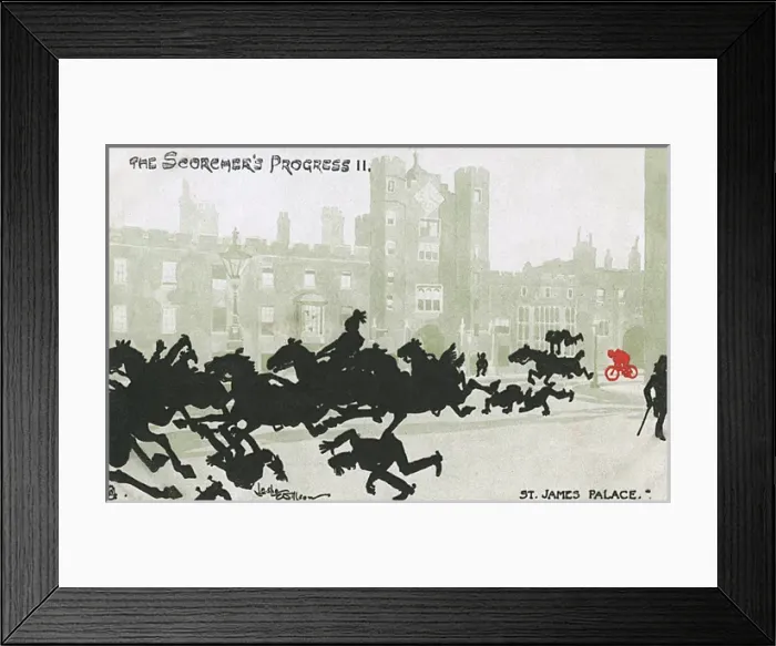 Framed Print : Scorchers Progress - St James Palace - Errant city cyclist Framed Print : Scorchers Progress - St James Palace - Errant city cyclist
