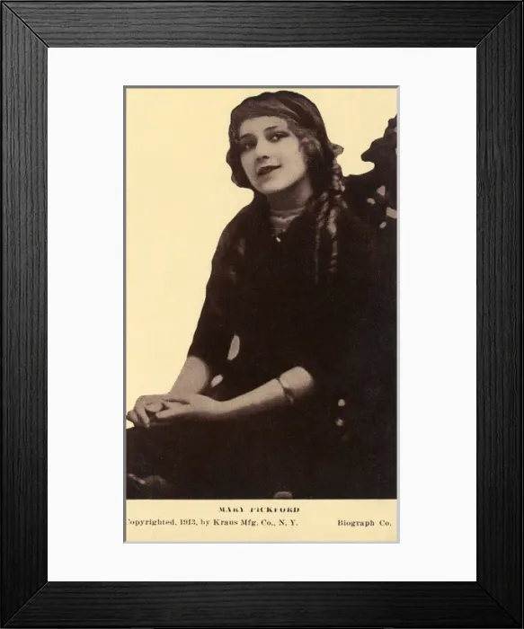 Framed Print : Mary Pickford - Canadian motion picture actress Framed Print : Mary Pickford - Canadian motion picture actress