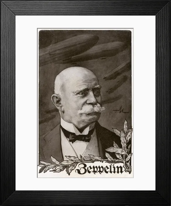 Framed Print : Graf von Zeppelin - portrait Framed Print : Graf von Zeppelin - portrait