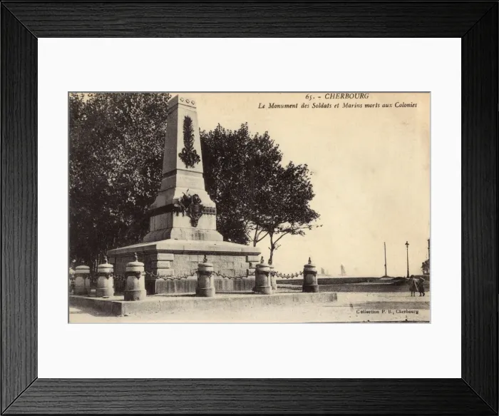 Framed Print : Cherbourg, France - Memorial to Colonial Soldiers / Sailors Framed Print : Cherbourg, France - Memorial to Colonial Soldiers / Sailors