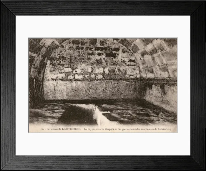 Framed Print : Lichtenberg, France - The Crypt of the Chapel Framed Print : Lichtenberg, France - The Crypt of the Chapel