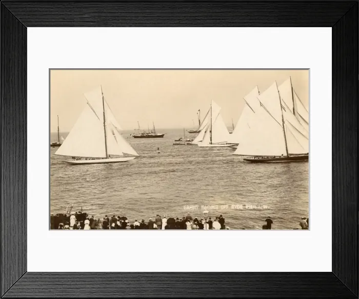 Framed Print : Yacht Racing - Isle of Wight off Ryde Pier Framed Print : Yacht Racing - Isle of Wight off Ryde Pier