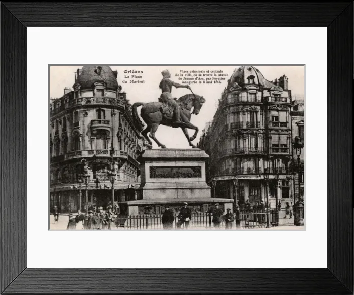 Framed Print : Orleans, France - La Place du Martrol - Joan of Arc statue Framed Print : Orleans, France - La Place du Martrol - Joan of Arc statue