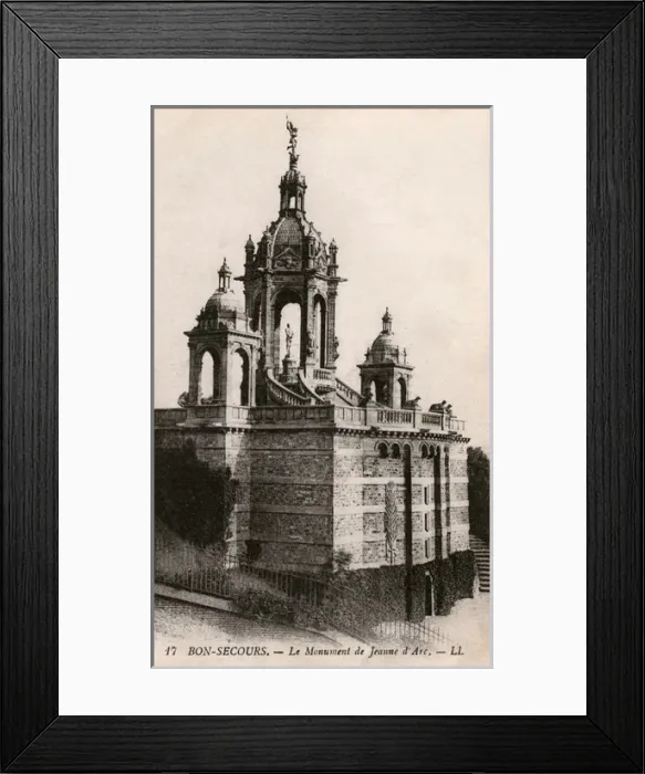 Framed Print : Monument to Joan of Arc at Bonsecours, France Framed Print : Monument to Joan of Arc at Bonsecours, France