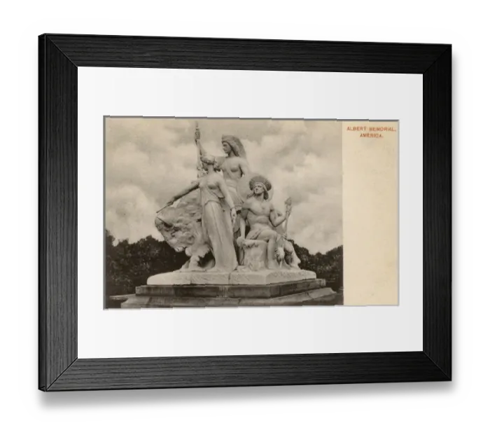 Framed Print : America depicted on the Albert Memorial, Hyde Park, London Framed Print : America depicted on the Albert Memorial, Hyde Park, London
